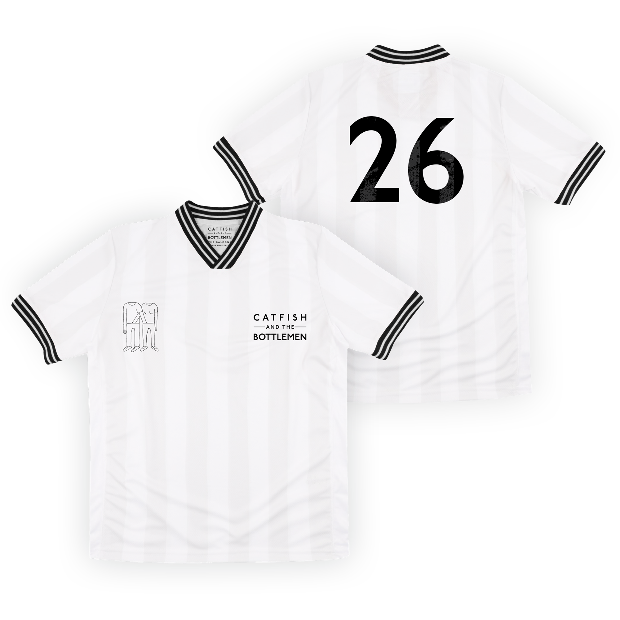 Catfish and the Bottlemen - The Balcony Anniversary Football Shirt - White